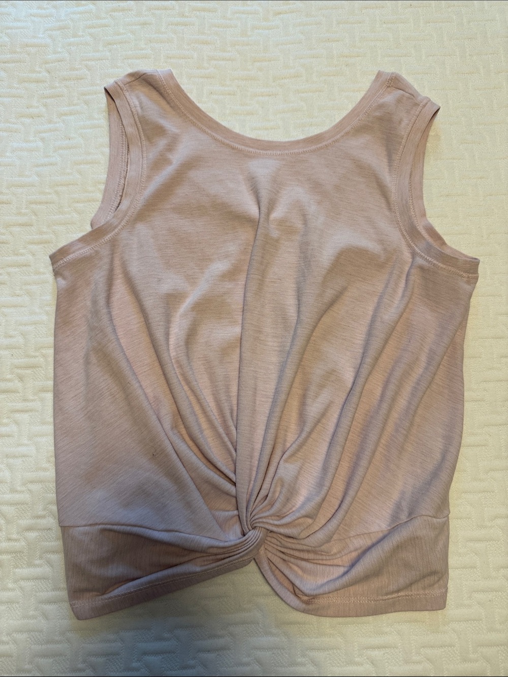 Old Navy Active Breathe On Dusty Rose Twist-Front Knot Tank Top Girls L (10/12)
